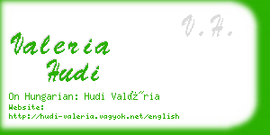 valeria hudi business card